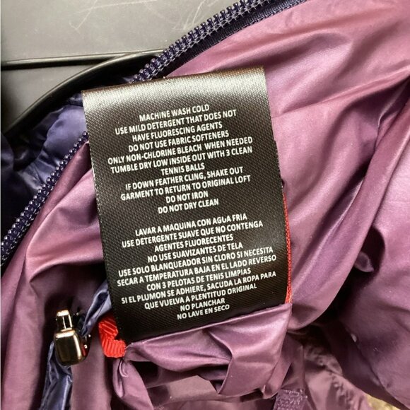 Womens Down Quilted Puffer Vest With Removable Hood Reversible Lightweight Small - Picture 14 of 16